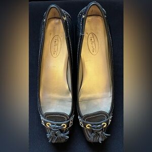 Talbots Black Tassle Pump 7.5M